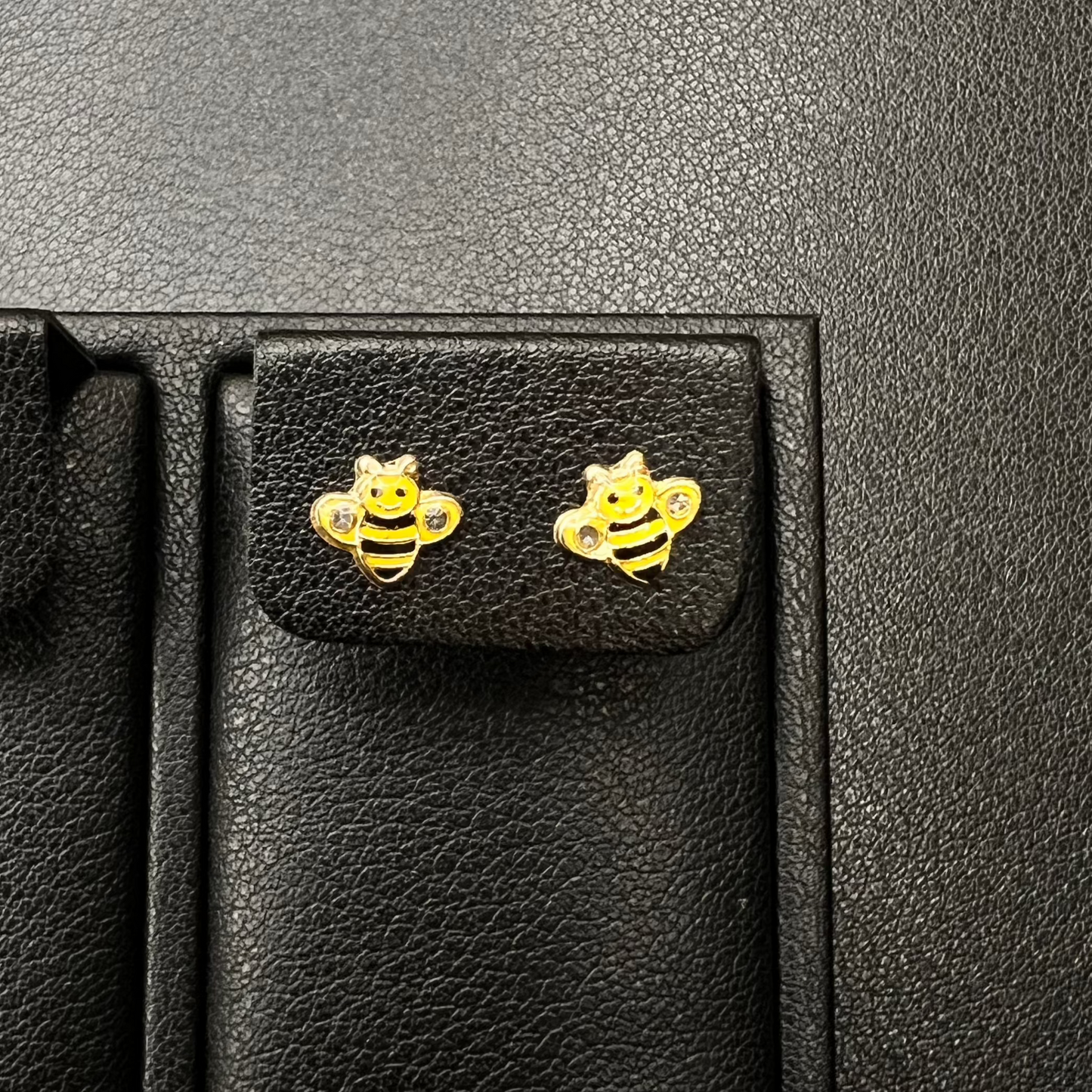 Bee Stud Earrings 14K Gold