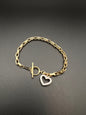 Fancy Hollow Women's Heart Bracelet