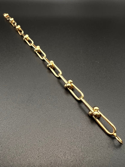 Fancy Hollow Women's Bracelet 14K Gold