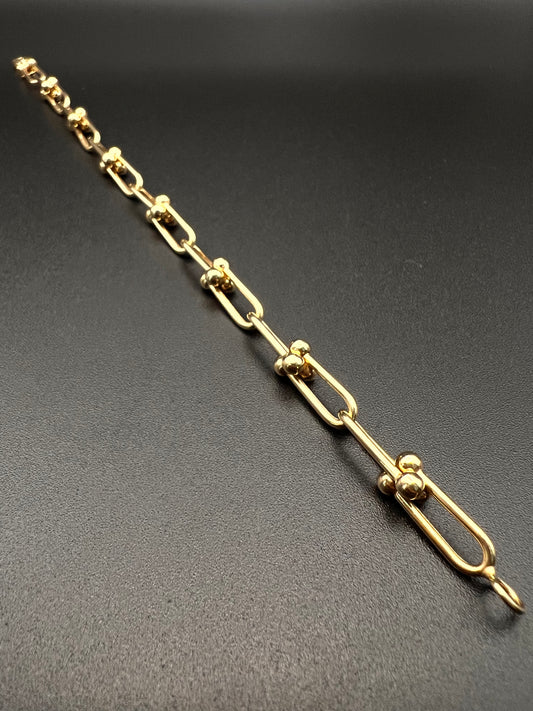 Fancy Hollow Women's Bracelet 14K Gold