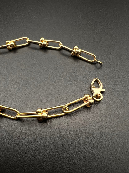 Fancy Hollow Women's Bracelet 14K Gold