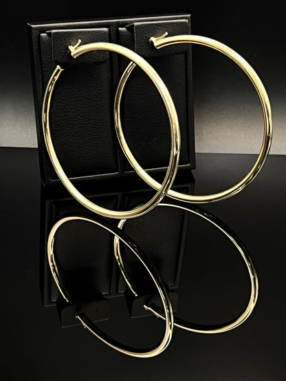 14K Women's Hollow Hoops Earrings