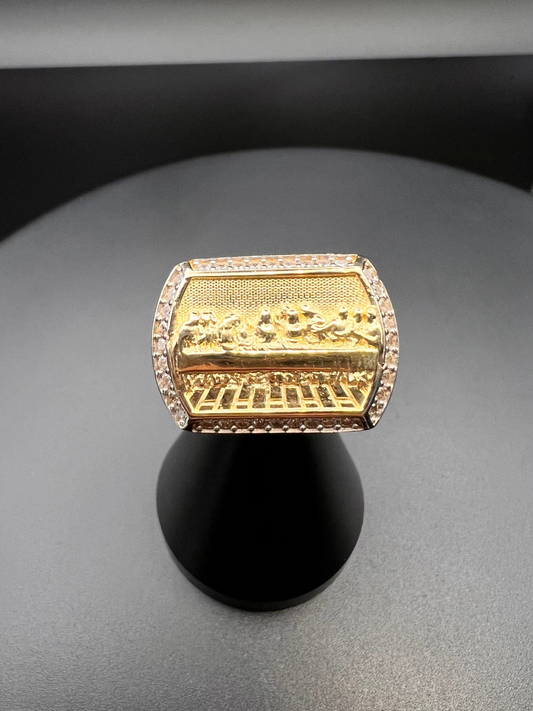 10K Men's Last Supper Ring