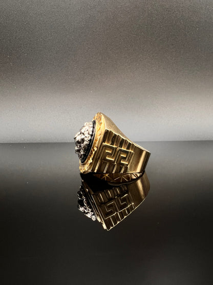 14K Men's Lion Ring