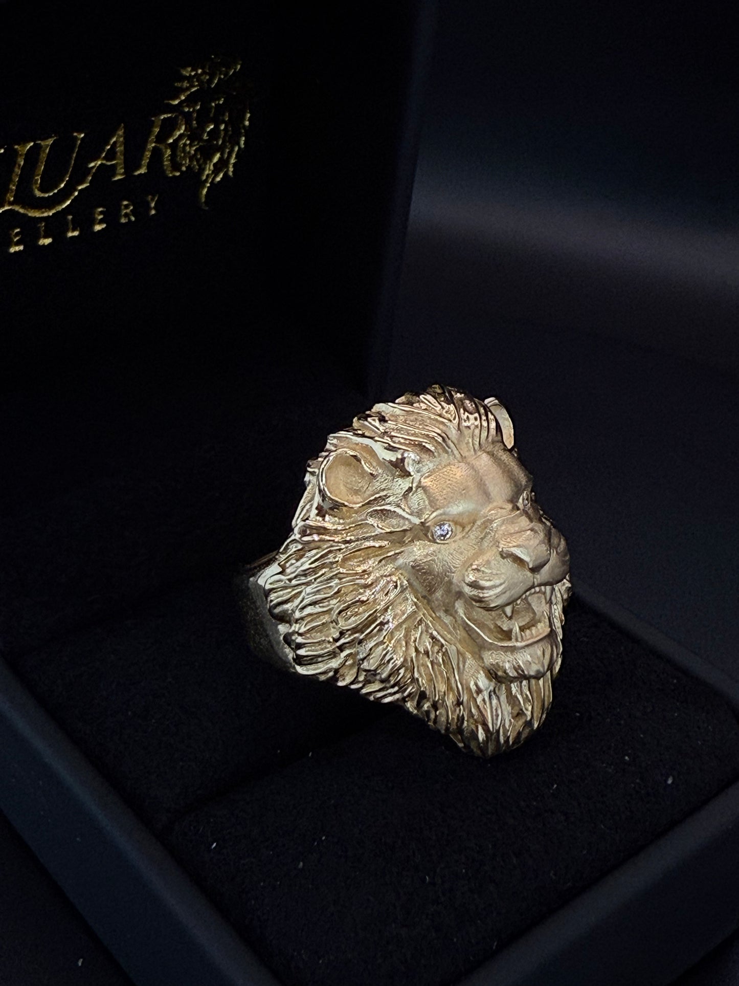 Men's 14K Lion Ring