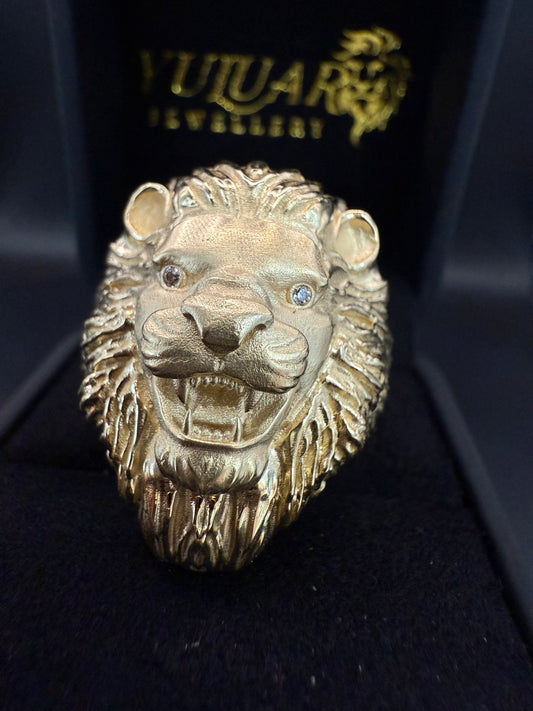 Men's 14K Lion Ring