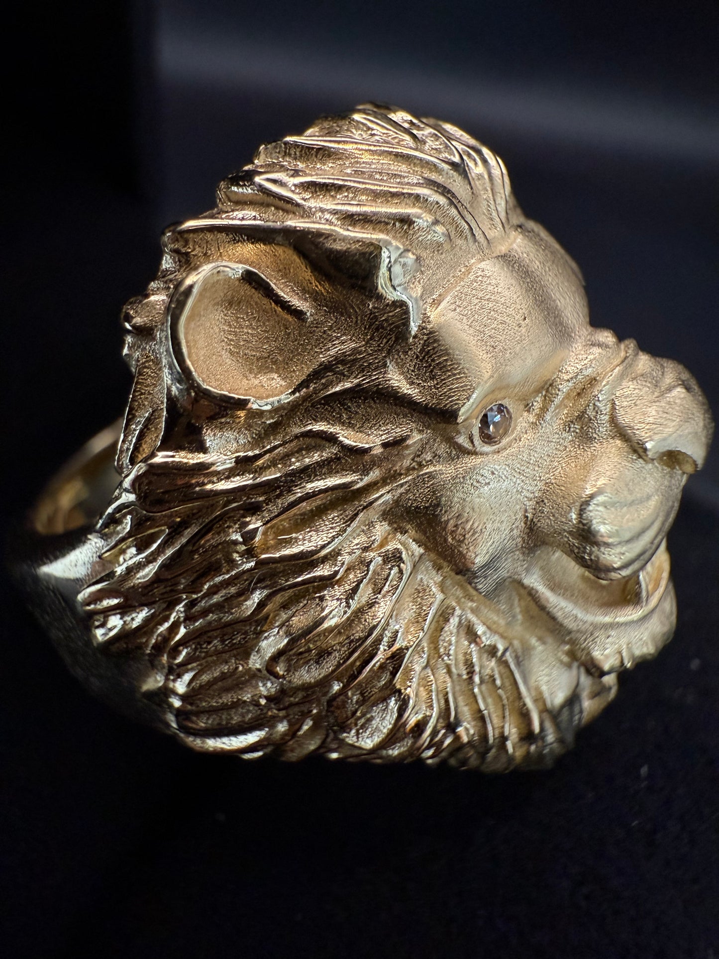 Men's 14K Lion Ring
