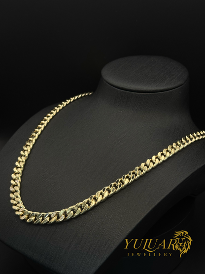 14K Hollow Cuban Link Chain 24''