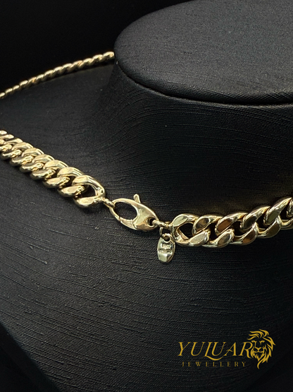 14K Hollow Cuban Link Chain 24''