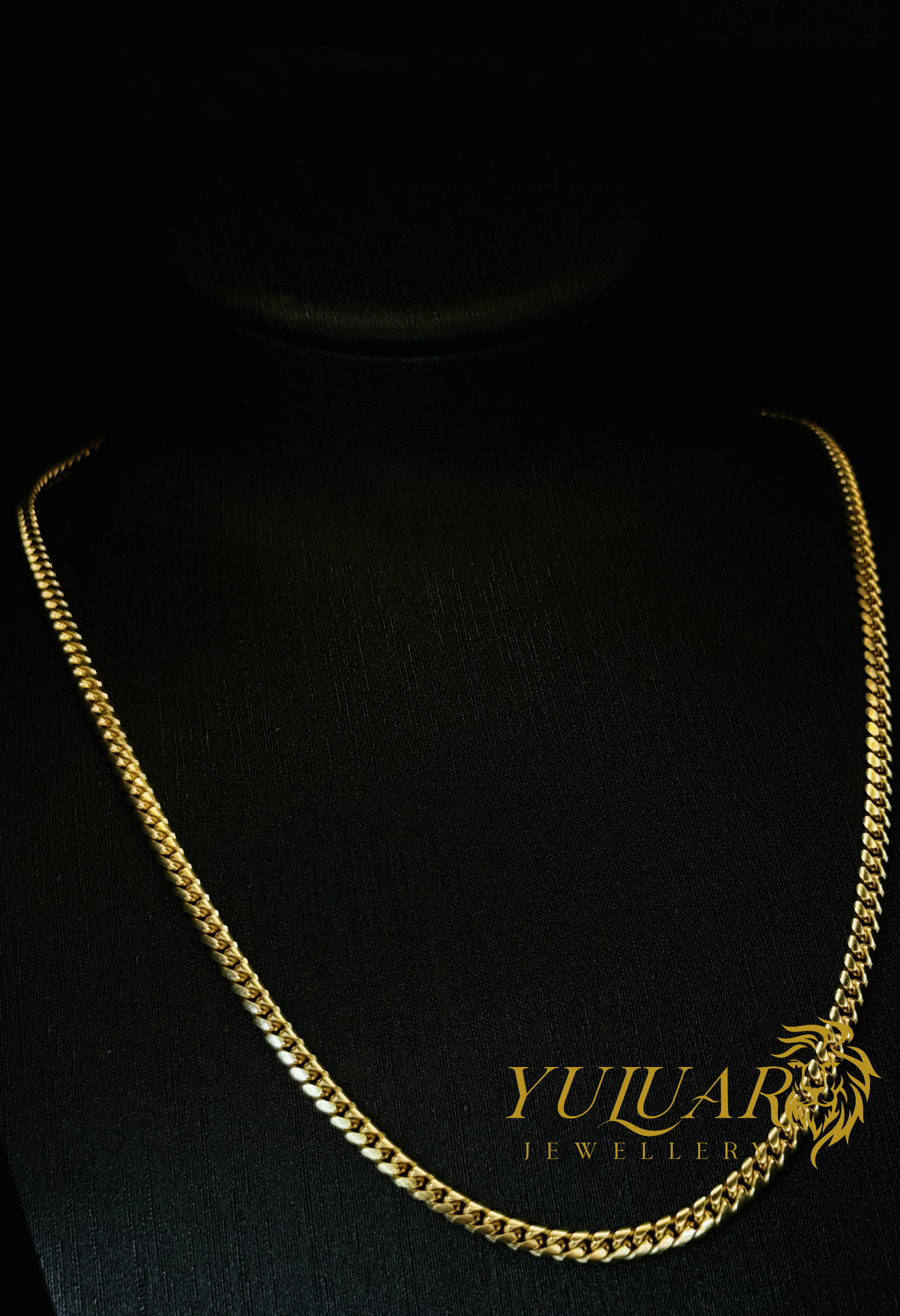 14K SOLID CUBAN LINK CHAIN 24'' 4MM