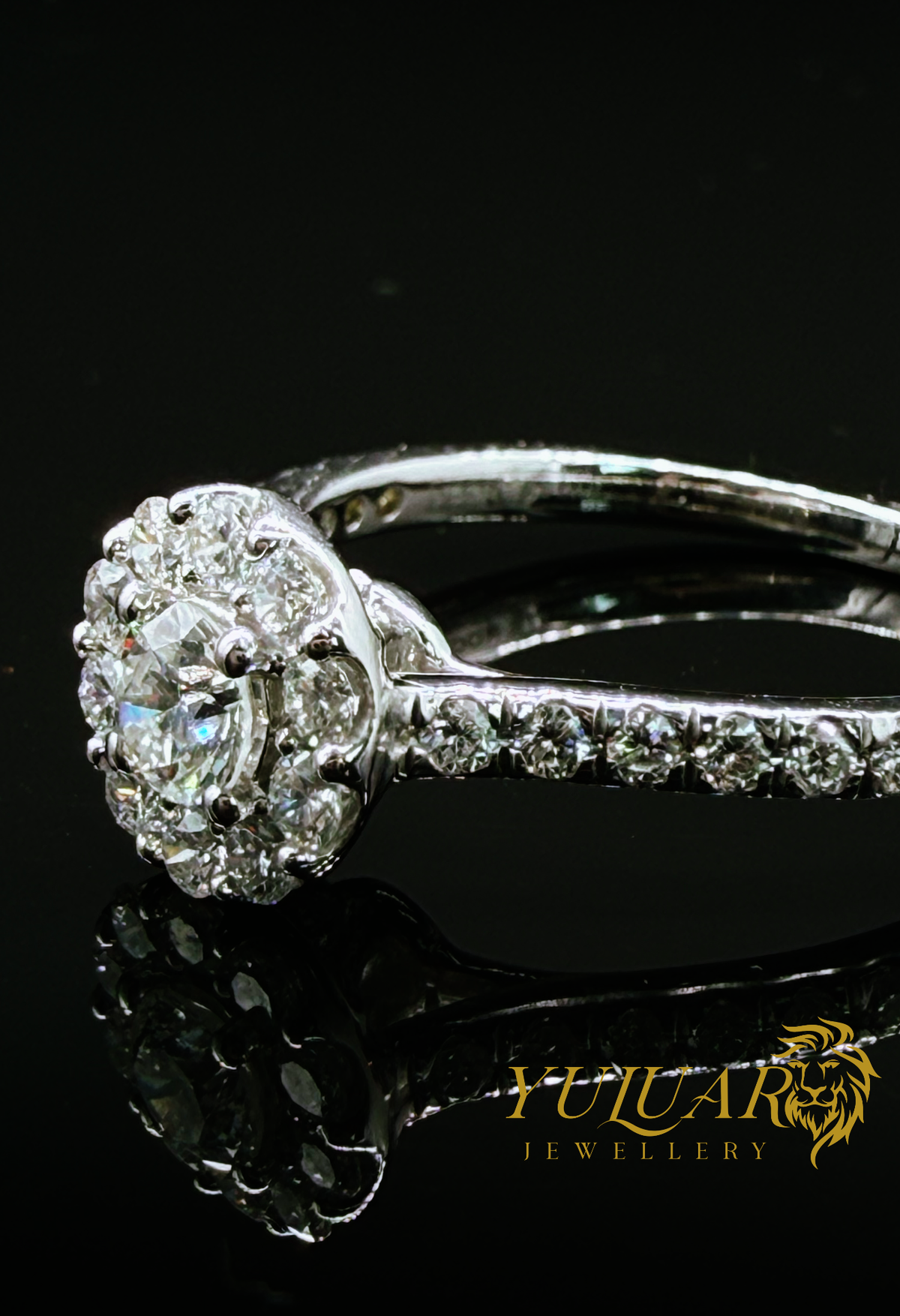 0.72 CT TW ROUND CERTIFIED LAB-GROWN DIAMONDS ENGAGEMENT RING IN 14K WHITE GOLD (VS)