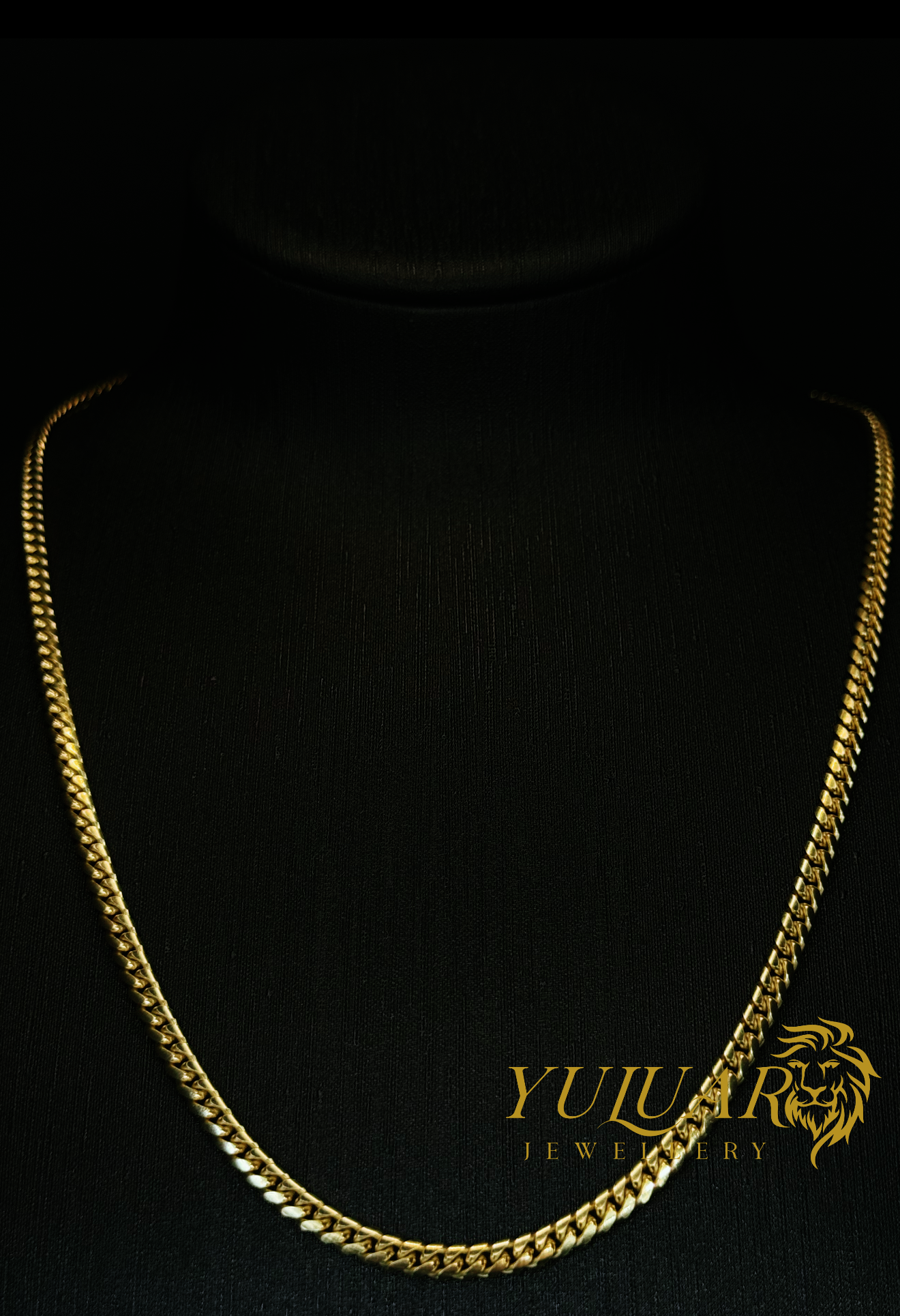 14K SOLID CUBAN LINK CHAIN 24'' 4MM