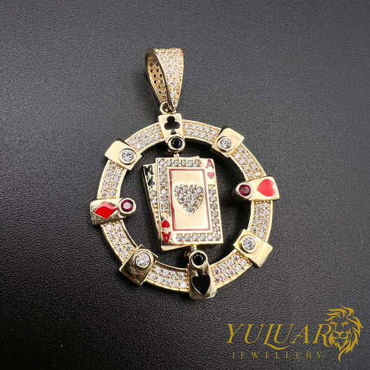 Poker Pendant CZ