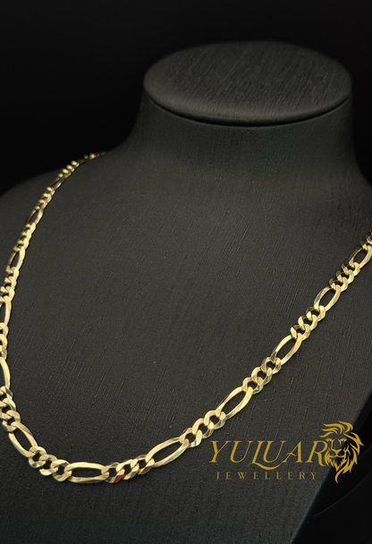 14K Solid Figaro Chain 22''
