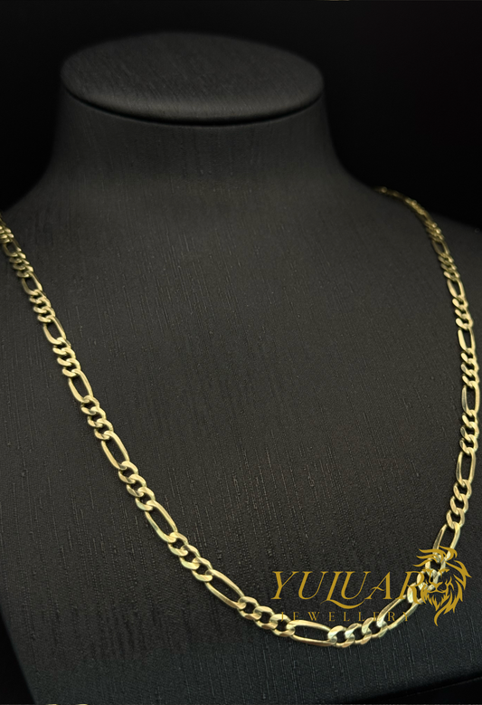 14K Solid Figaro Chain 22''