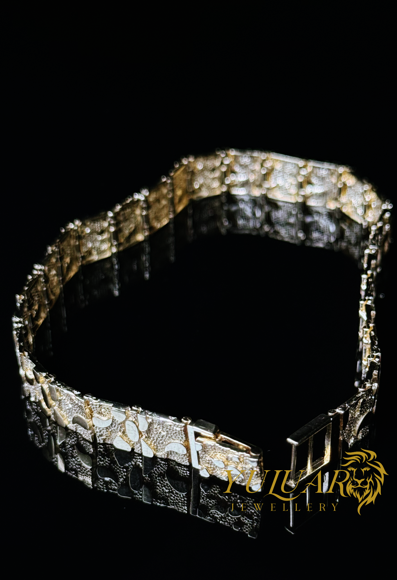 14K NUGGET BRACELET 8MM