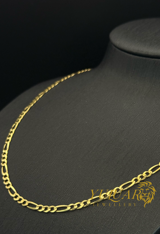 14K Solid Figaro Chain 20''
