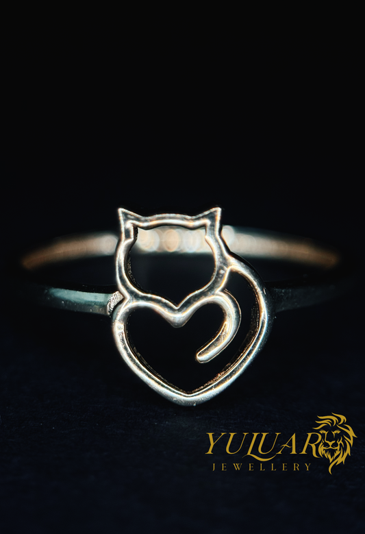 14K Cat-heart shape Women's Ring