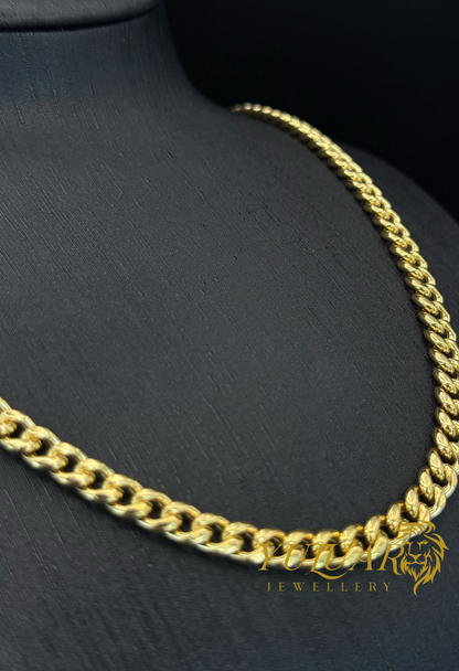 14K HOLLOW CUBAN CHAIN