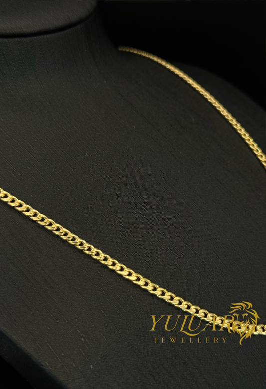 10K HOLLOW CUBAN LINK CHAIN 2mm