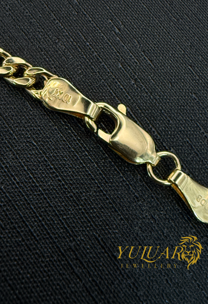 10K HOLLOW CUBAN LINK CHAIN 2mm