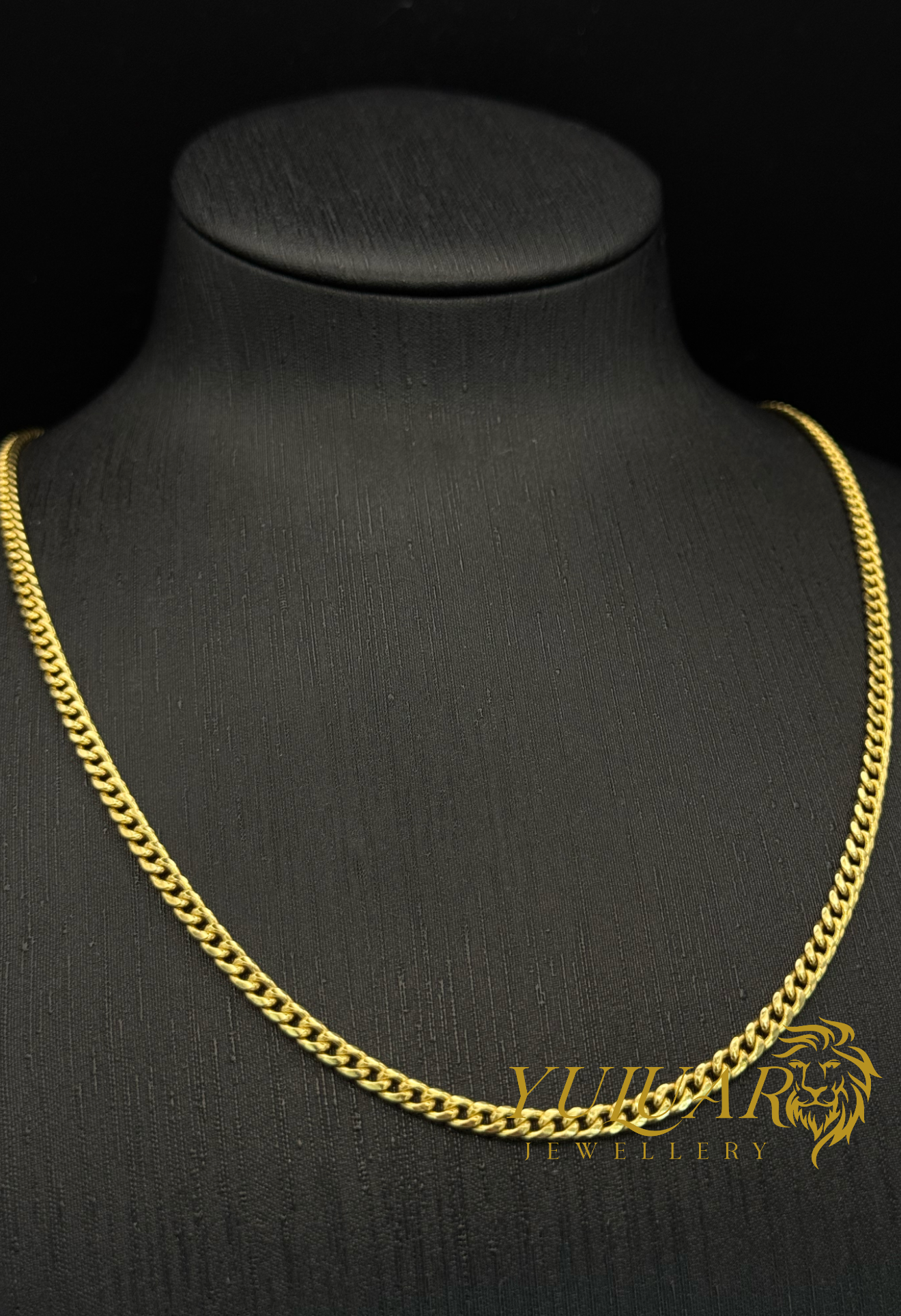 10K HOLLOW CUBAN LINK CHAIN 2mm
