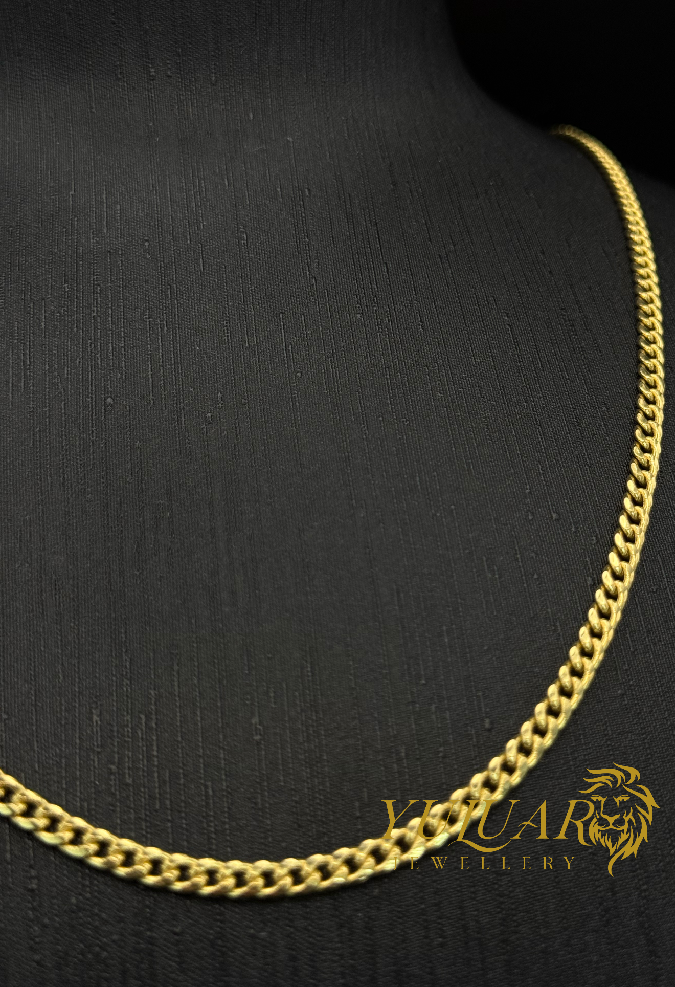 10K HOLLOW CUBAN LINK CHAIN 2mm