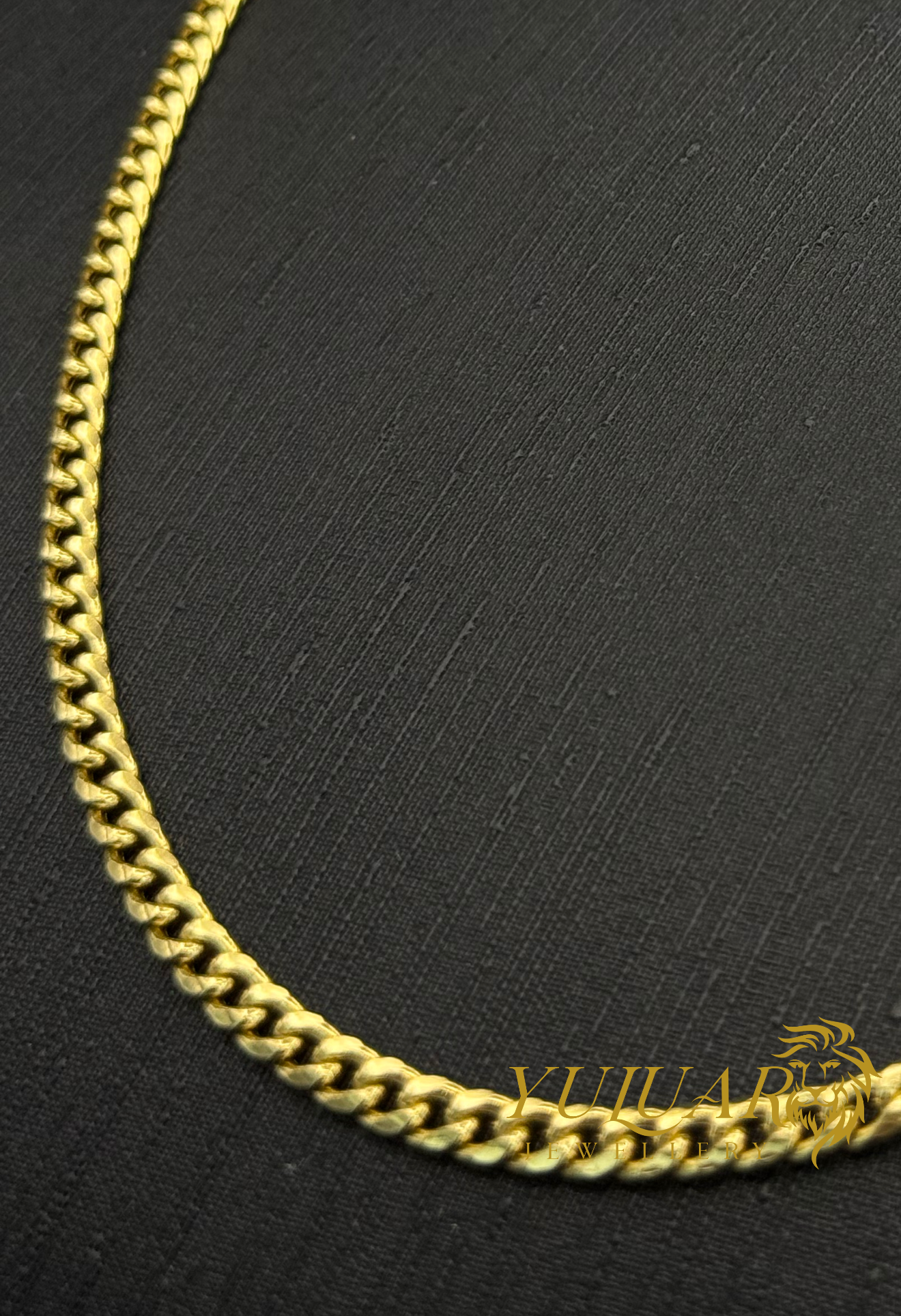 10K HOLLOW CUBAN LINK CHAIN 3mm