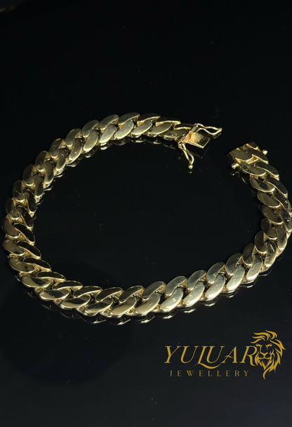 14K CUBAN LINK BRACELET 10MM