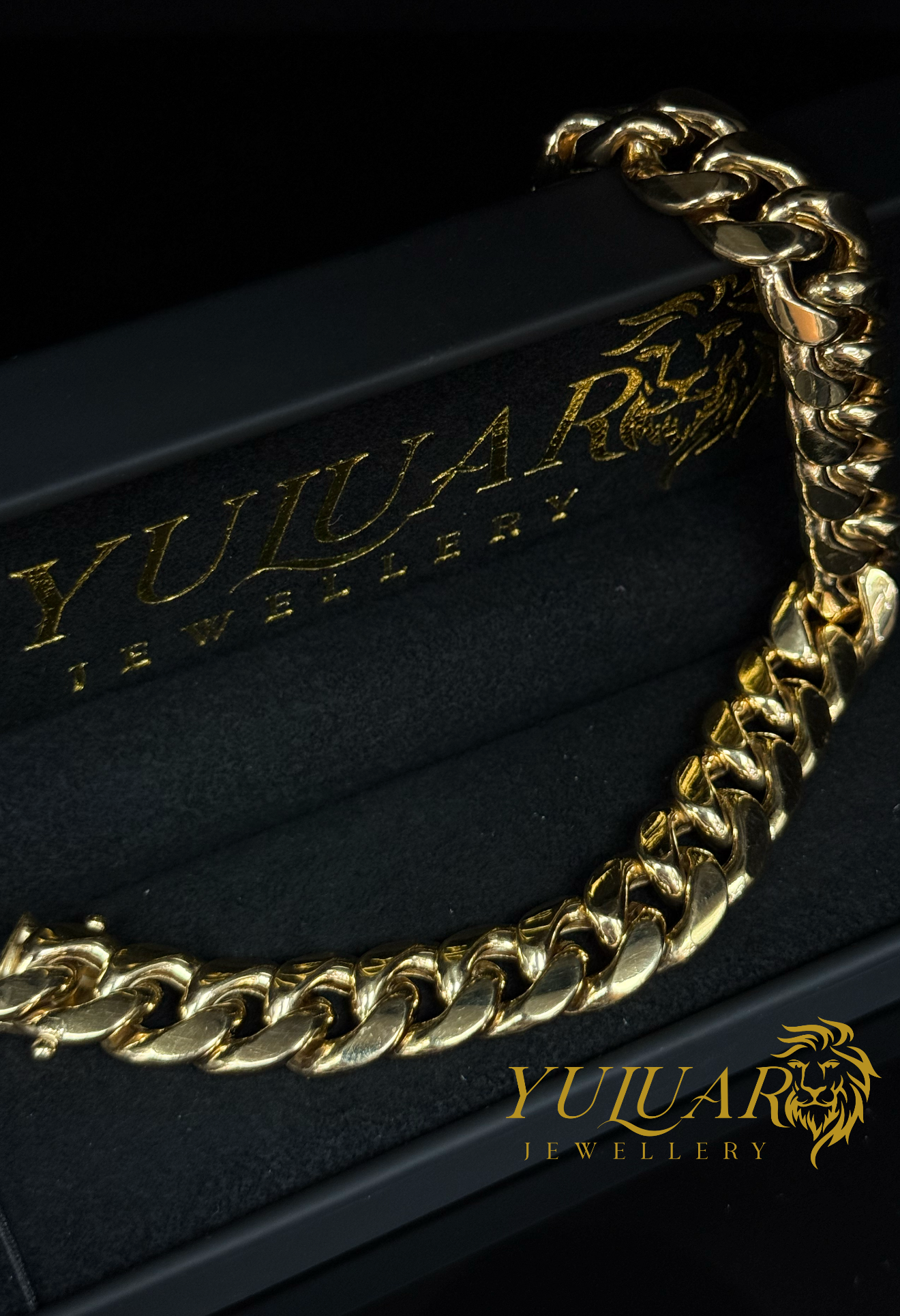 10K SEMI-SOLID CUBAN LINK BRACELET 13.5MM
