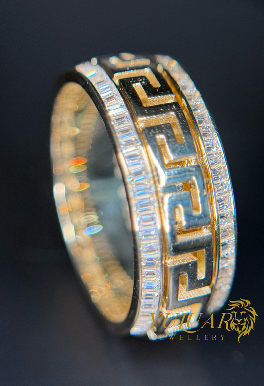 14K Men's Versace Spinning Ring
