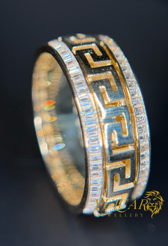 14K Men's Versace Spinning Ring
