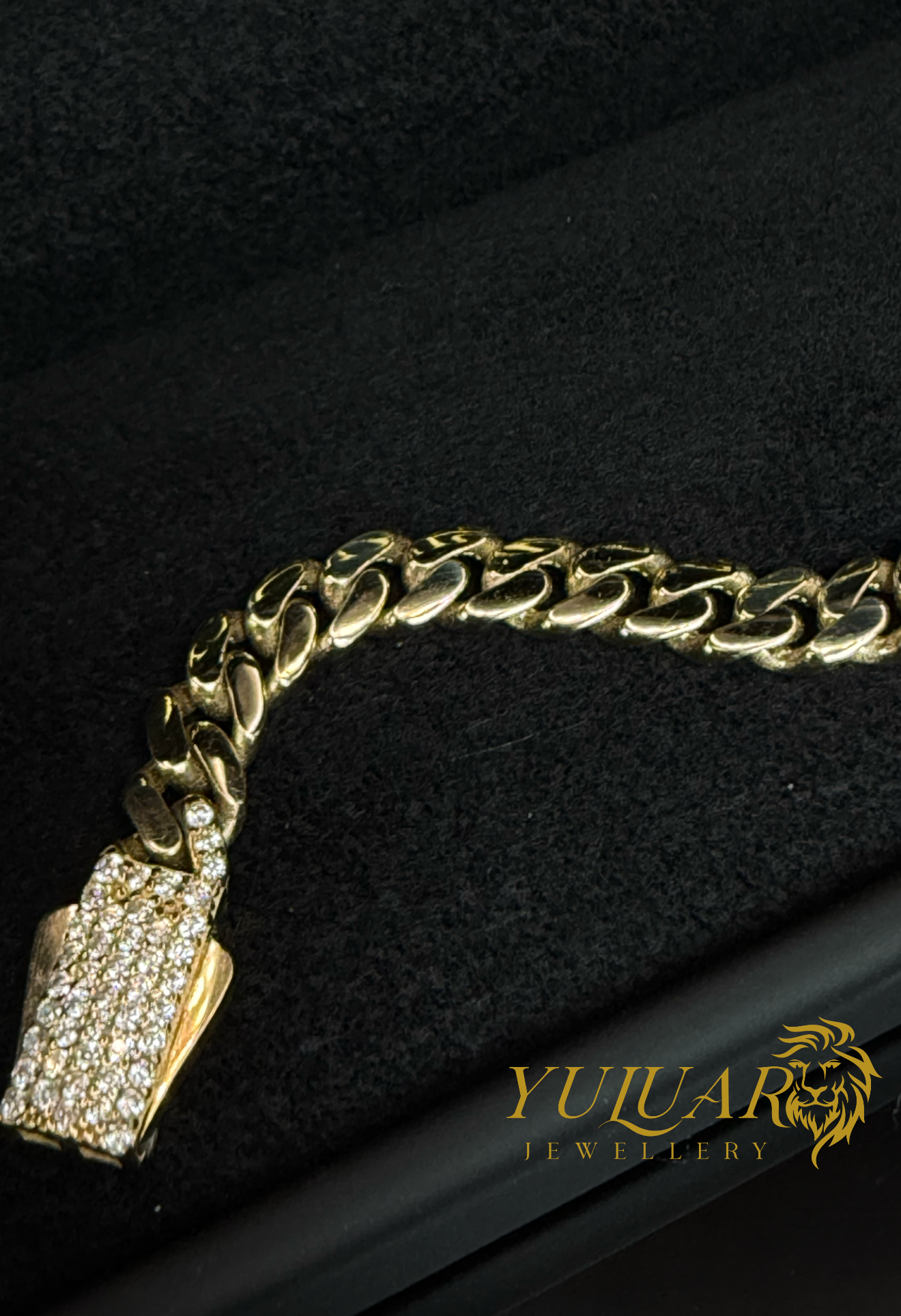 10K MONACO LINK BRACELET 5MM