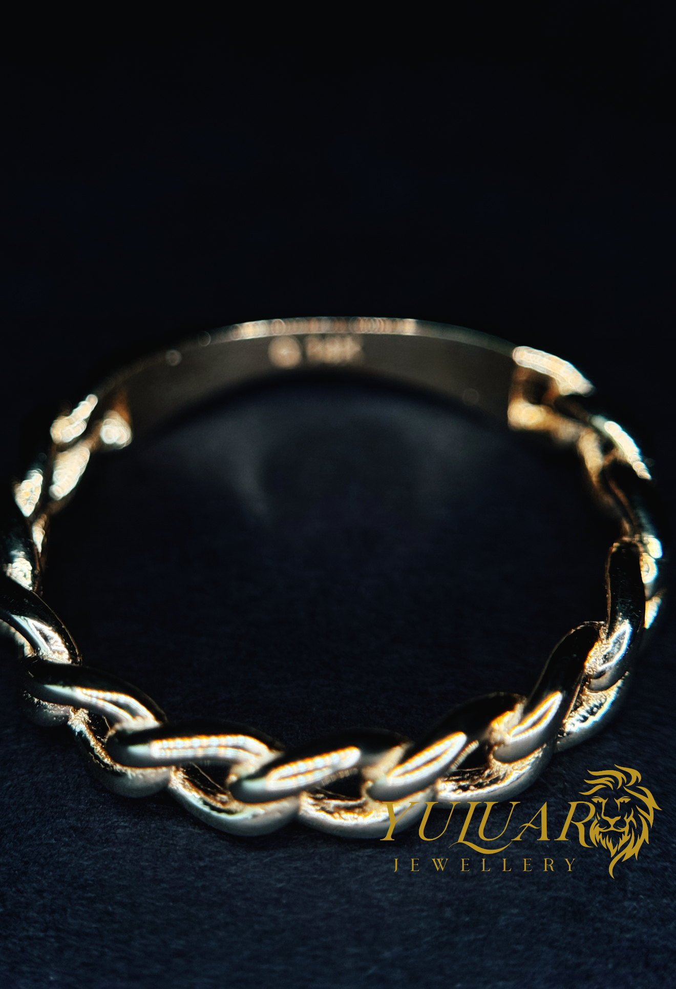 14K Cuban Chain Ring