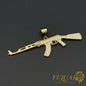 K47 Gun Pendant with CZ