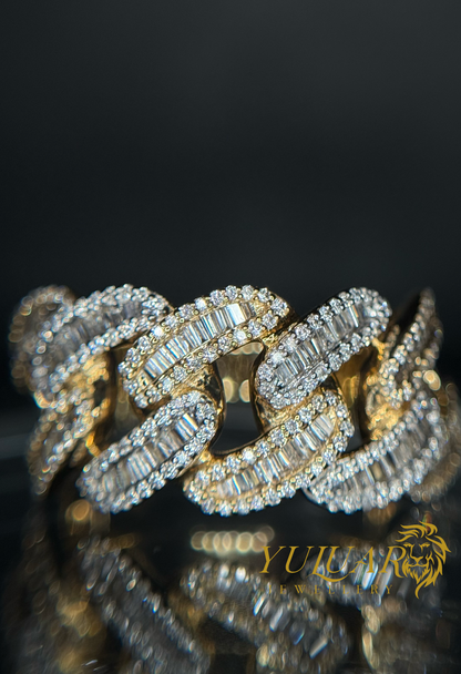 10K Men's Diamond Miami Cuban Ring