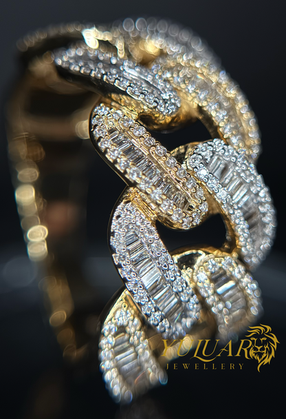 10K Men's Diamond Miami Cuban Ring