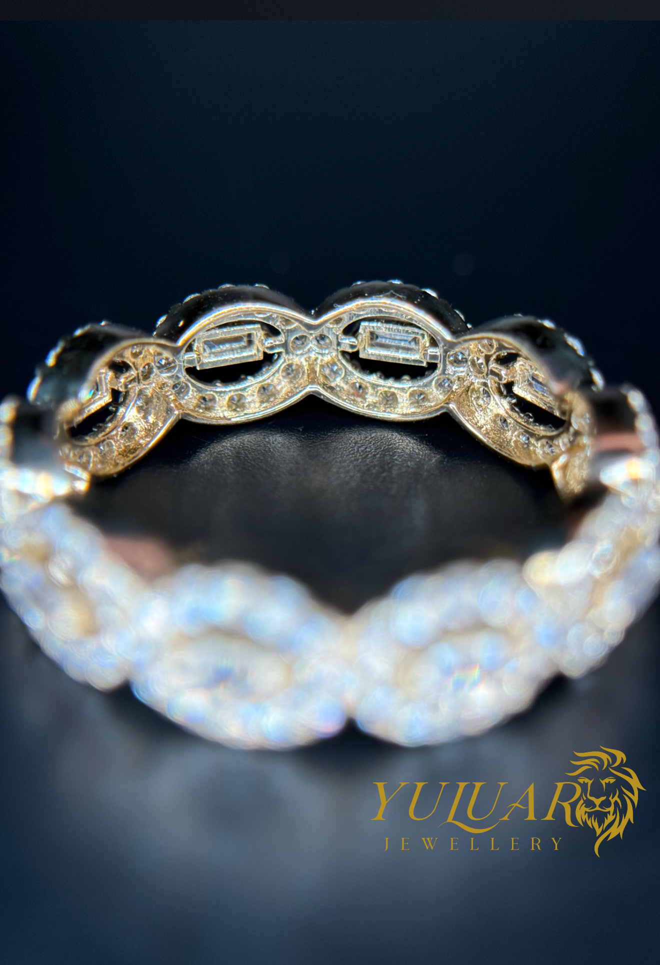 14K Women's Eternity Band CZ