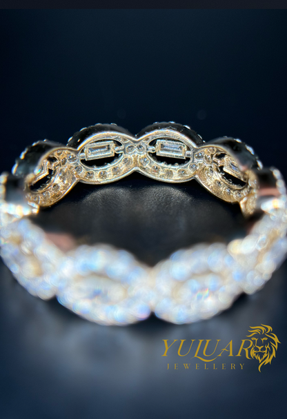 14K Women's Eternity Band CZ