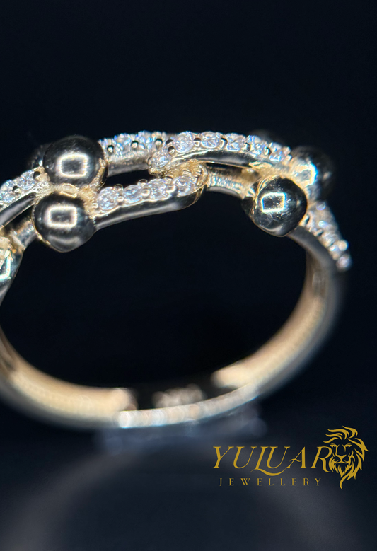 14K Fancy Women's Ring CZ