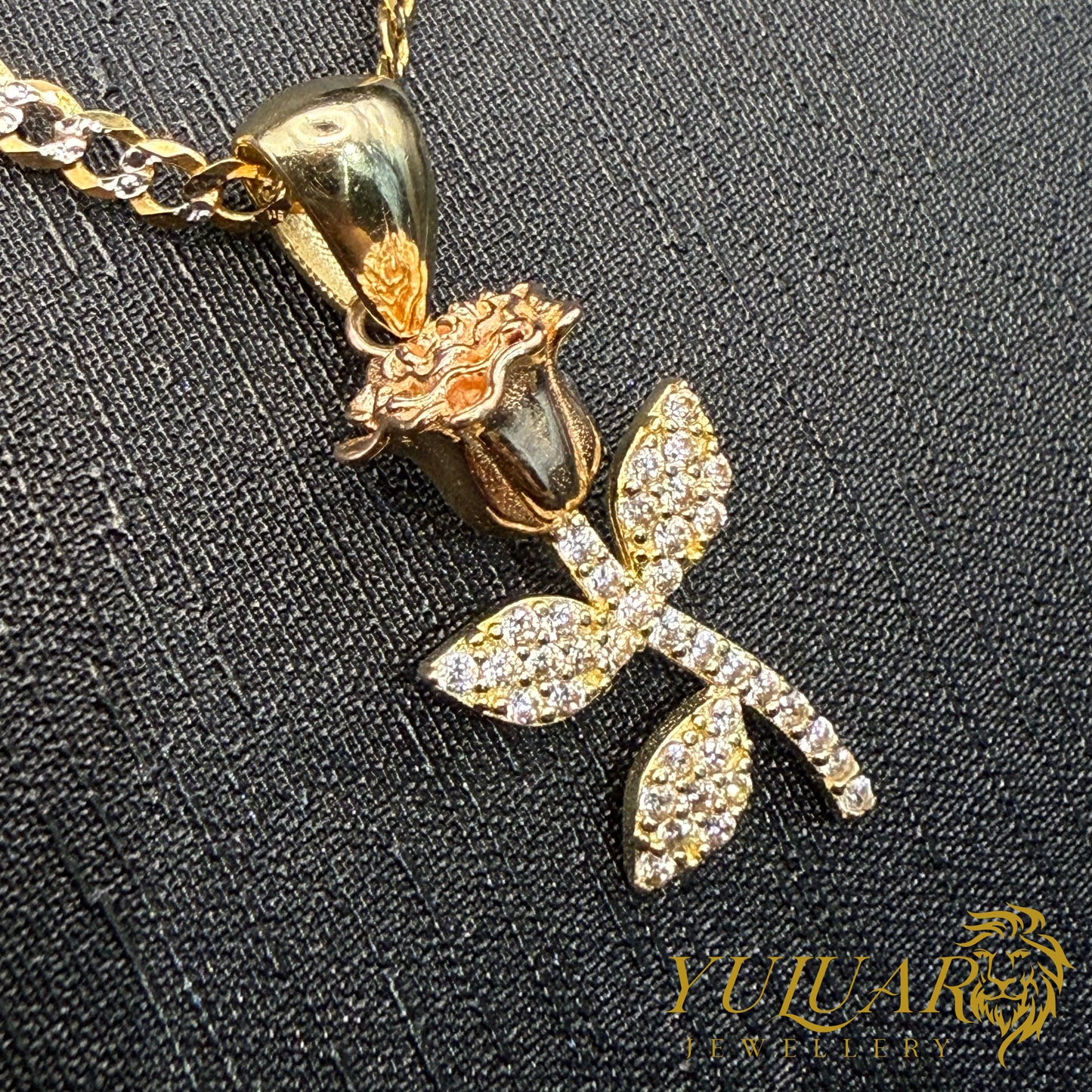 Rose Pendant CZ
