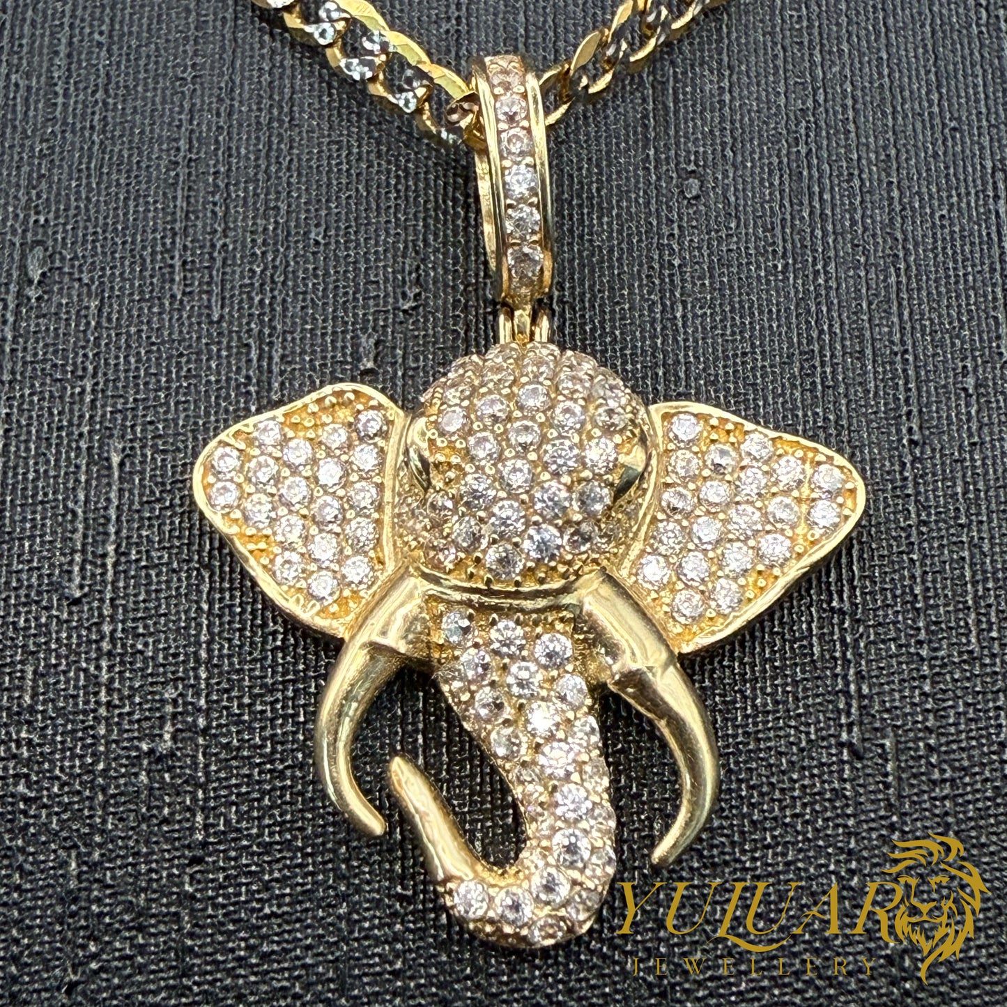 Elephant Pendant CZ
