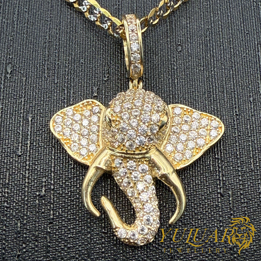 Elephant Pendant CZ