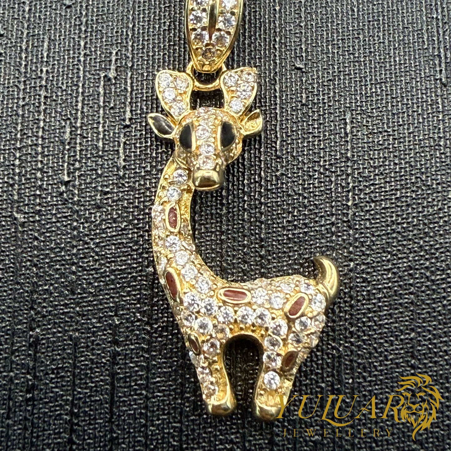 Giraffe Pendant with CZ