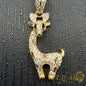 Giraffe Pendant with CZ