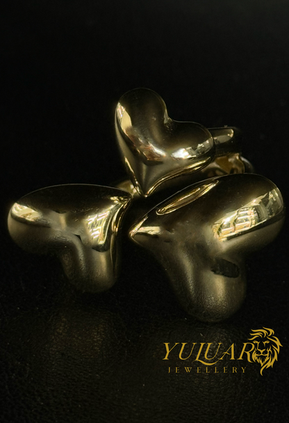 14K Women's Hearts Ring