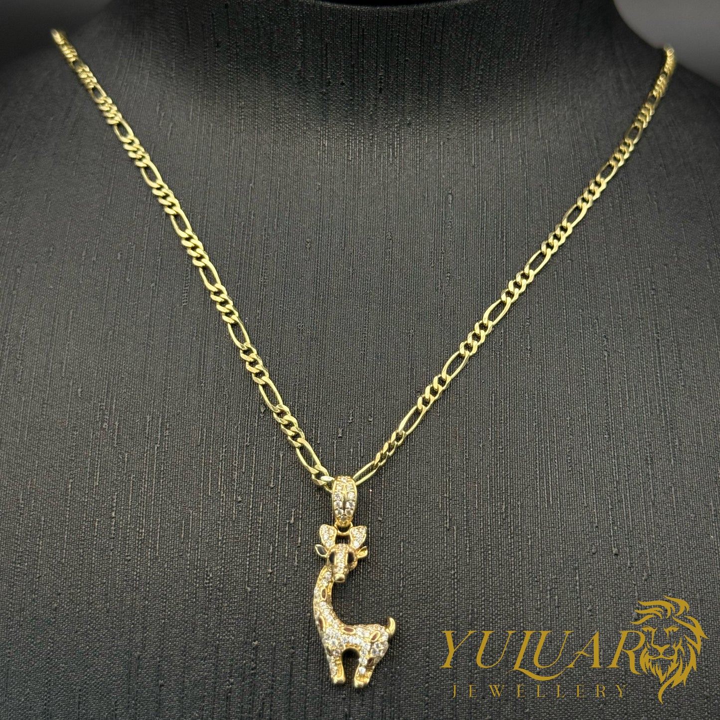 Giraffe Pendant with CZ