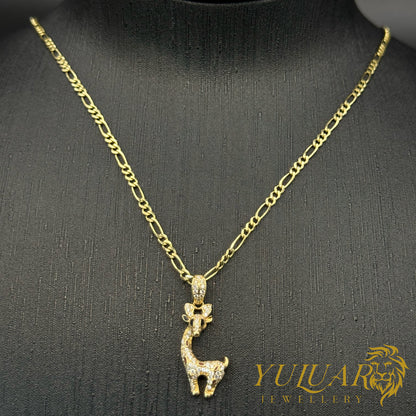 Giraffe Pendant with CZ