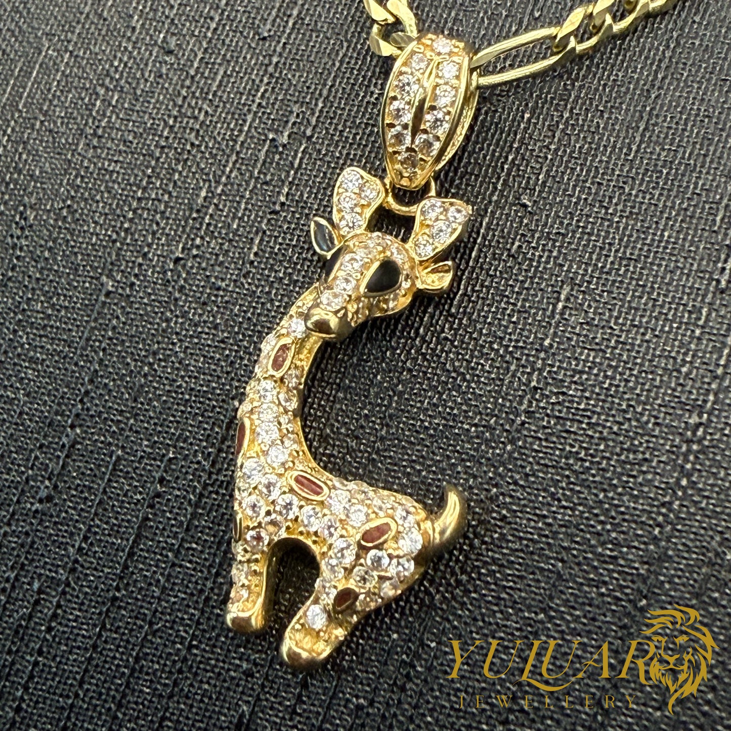 Giraffe Pendant with CZ