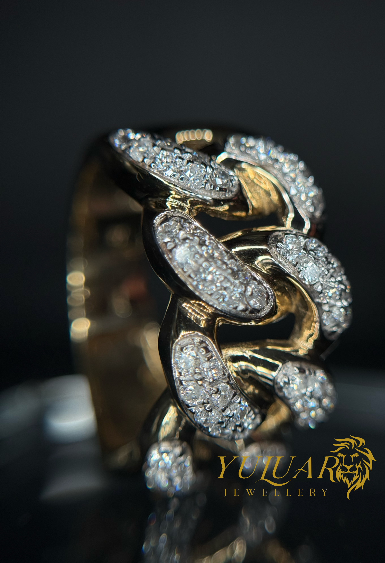 10K Men's Diamond Cuban Ring